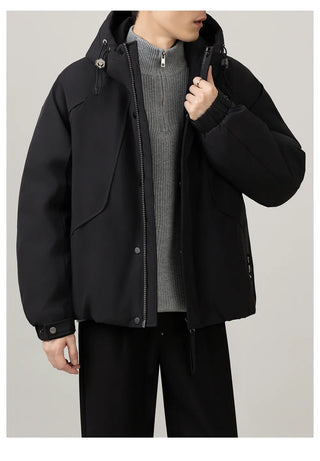 hooded work jacket