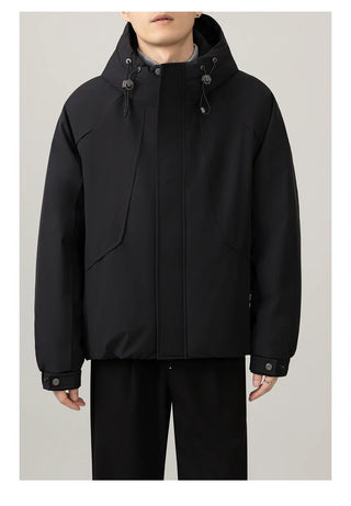hooded work jacket
