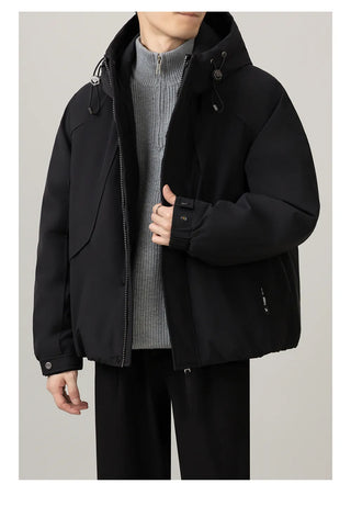 hooded work jacket