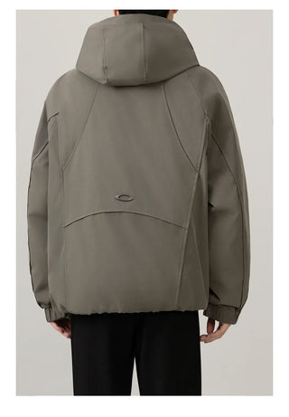 hooded work jacket