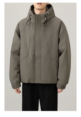 hooded work jacket