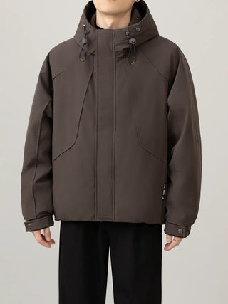 hooded work jacket