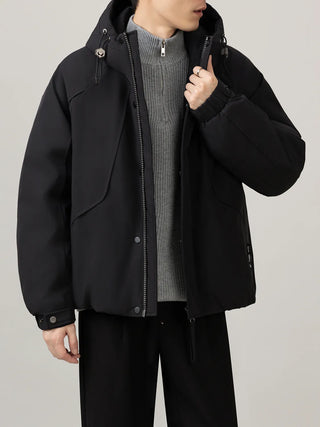hooded work jacket