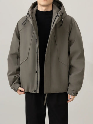 hooded work jacket