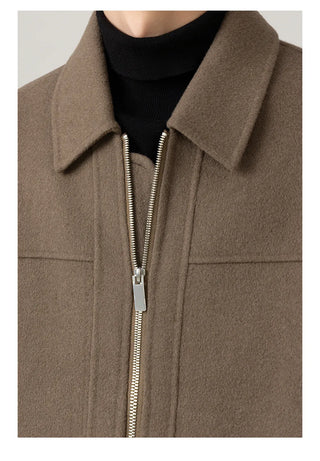 lapel wool jacket