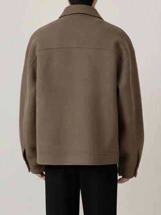 lapel wool jacket