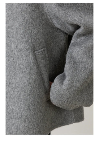wool lapel coat