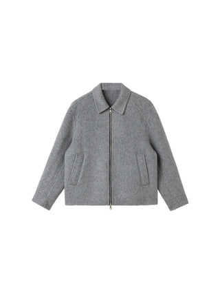 wool lapel coat