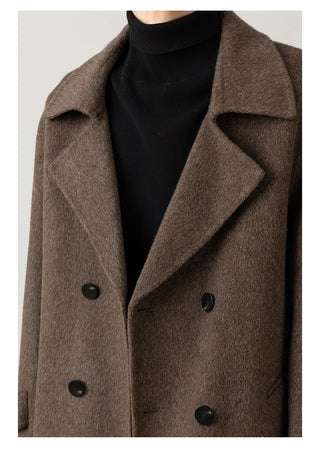 double-breasted trench coat