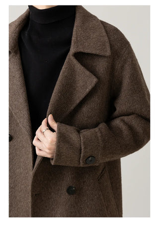 double-breasted trench coat