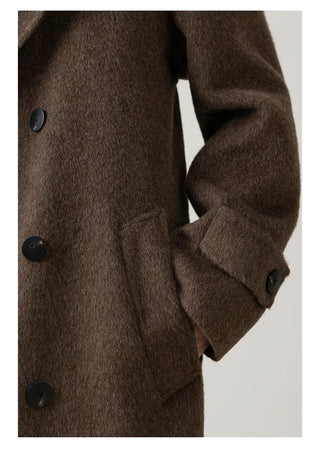 double-breasted trench coat