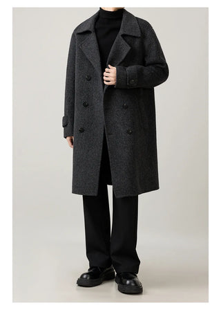 double-breasted trench coat