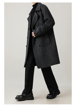 double-breasted trench coat