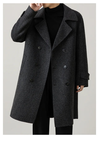 double-breasted trench coat