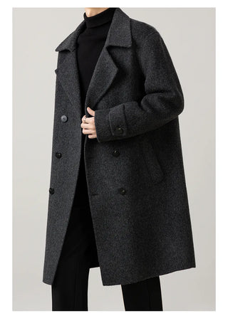double-breasted trench coat