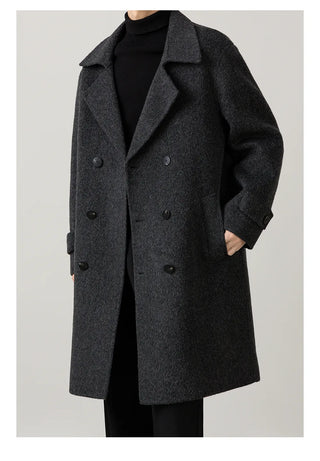 double-breasted trench coat