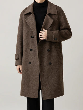 double-breasted trench coat