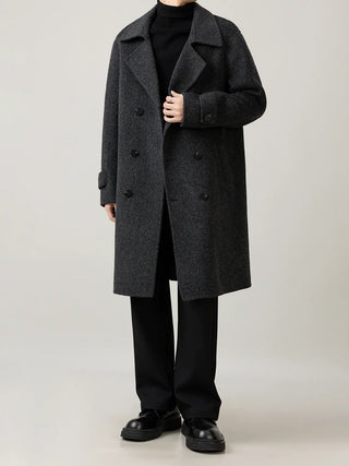 double-breasted trench coat