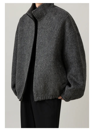stand alpaca coat