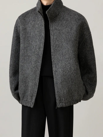 stand alpaca coat