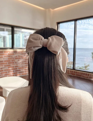 Velvet Long Large Ribbon Hairpin