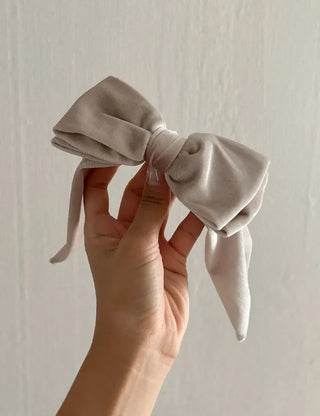 Velvet Long Large Ribbon Hairpin