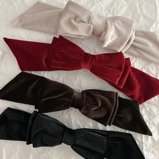 Velvet Long Large Ribbon Hairpin