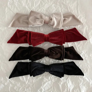 Velvet Long Large Ribbon Hairpin