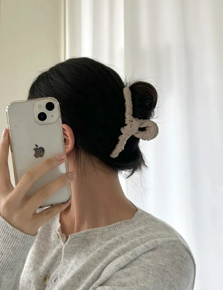Satin Knot Twist Large Updo Hair Clip
