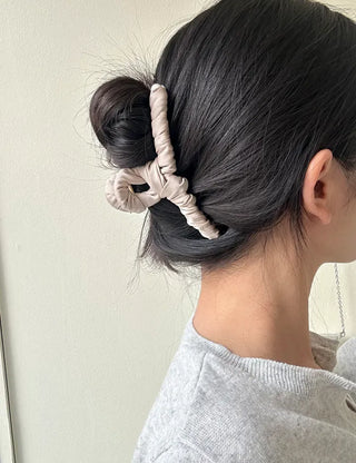 Satin Knot Twist Large Updo Hair Clip