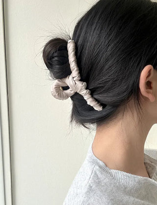 Satin Knot Twist Large Updo Hair Clip