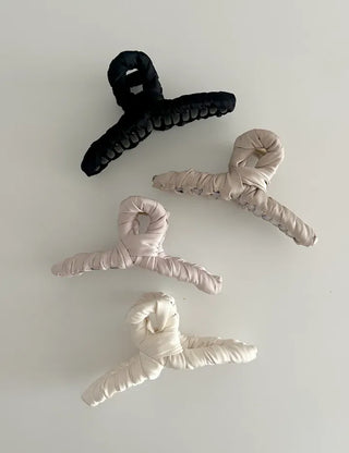 Satin Knot Twist Large Updo Hair Clip