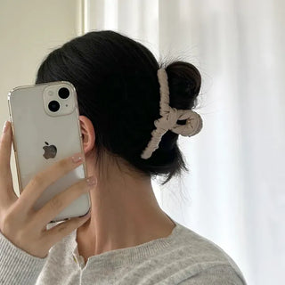 Satin Knot Twist Large Updo Hair Clip