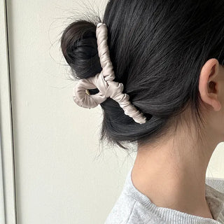 Satin Knot Twist Large Updo Hair Clip