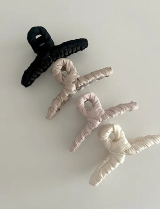 Satin Knot Twist Large Updo Hair Clip