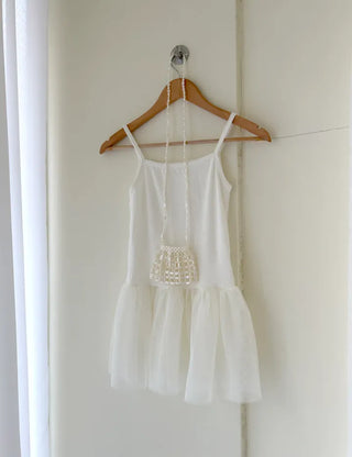 Organza Tiered Frill Layered Long Inner Strap Sleeveless