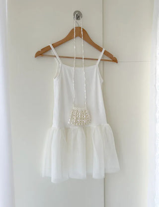 Organza Tiered Frill Layered Long Inner Strap Sleeveless