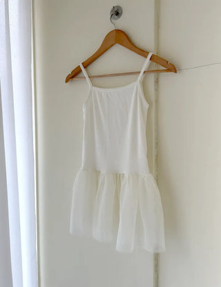 Organza Tiered Frill Layered Long Inner Strap Sleeveless