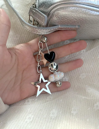 Cloud Smile Bag Decor Keyring Phone Strap