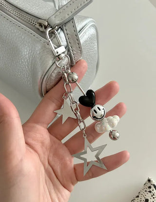 Cloud Smile Bag Decor Keyring Phone Strap