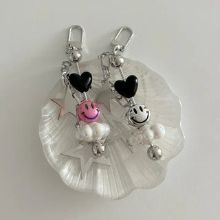 Cloud Smile Bag Decor Keyring Phone Strap