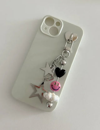 Cloud Smile Bag Decor Keyring Phone Strap