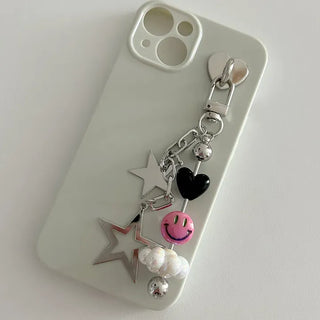 Cloud Smile Bag Decor Keyring Phone Strap