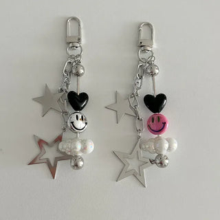Cloud Smile Bag Decor Keyring Phone Strap