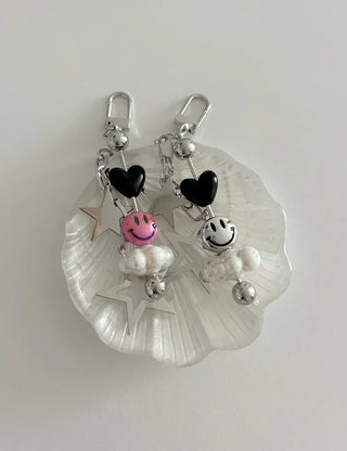 Cloud Smile Bag Decor Keyring Phone Strap