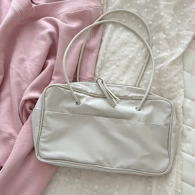 Nylon Daily Peddler Bag Baguette Shoulder Bag