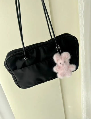 Nylon Daily Peddler Bag Baguette Shoulder Bag