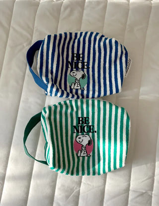Authentic Size 2 Terry Snoopy Pouch Mini Bag
