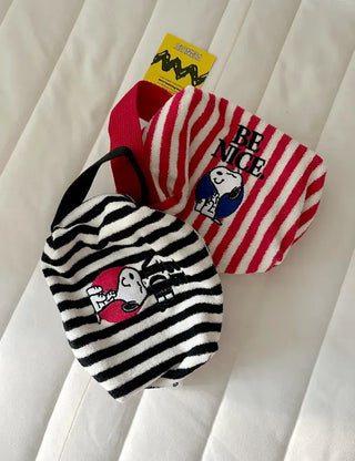 Authentic Size 2 Terry Snoopy Pouch Mini Bag