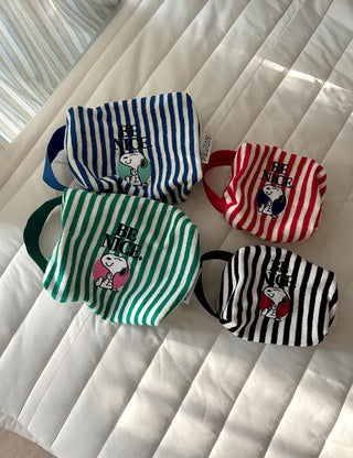 Authentic Size 2 Terry Snoopy Pouch Mini Bag